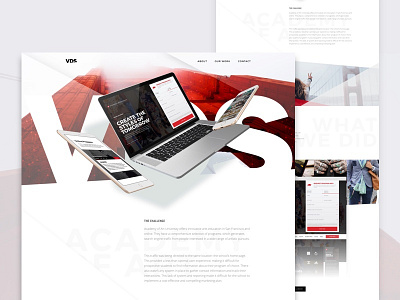 Agency Landing Page landing page sketch ui web design website