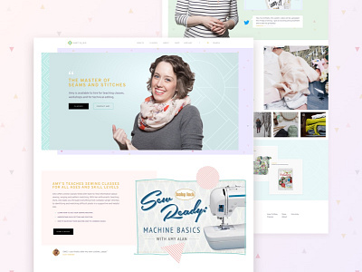 Amy Alan Blog Webiste art deco blog header redesign sketch ui website wordpress