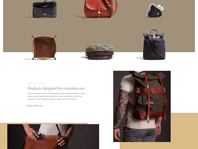 Orox Leather Co. Website by Michael Peraza on Dribbble