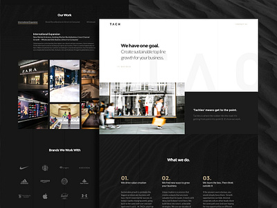 Tach Group Website header landing page redesign sketch ui web web design webdesign website