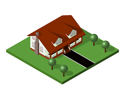 3D Isometric House 3d art decoration design game graphic home house illustration interior isometric ui