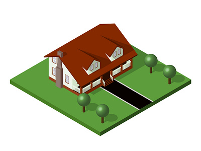 3D Isometric House