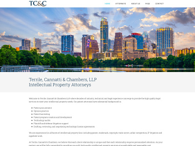 TC& C Law Firm Website website design