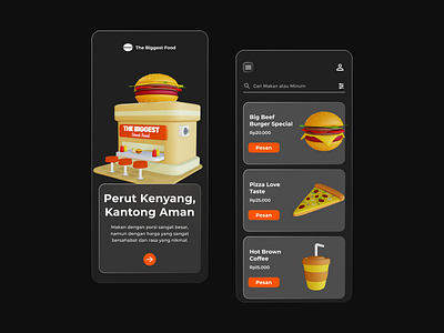The Biggest Food Resto App Dark Mode 3d application burger coffee design figma food mobile mobiledesign pizza resto ui uidesign uiuxdesign userexperience userinterface ux uxdesign uxresearch