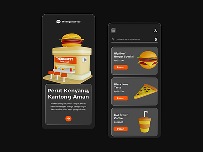 The Biggest Food Resto App Dark Mode