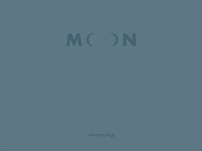 Moon Cover D catalogue cover futura bold moon typography vector
