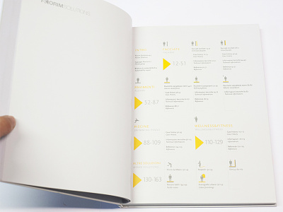Florim index blackwhite catalogue editorial design icon index pictograms scala sans scala serif summary typography