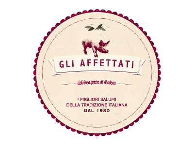 Label 2 abadi italian food label pancetta prosciutto salumi script