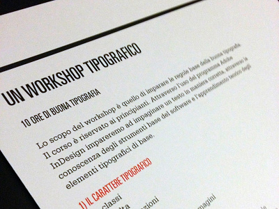 Typographic workshop black frutiger print red serifa univers