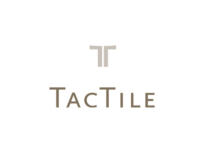 Tactile logo mark tile touch typography