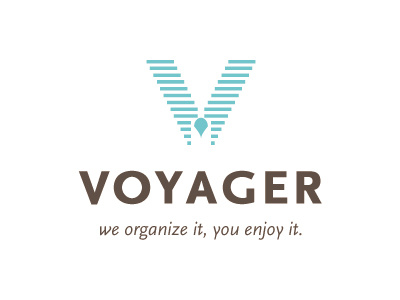 Voyager B colours concept design logo