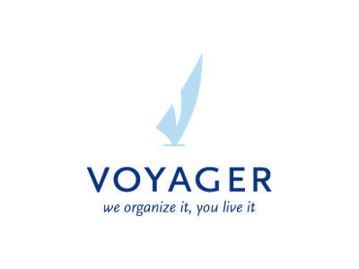 Voyager Approved colours concept design logo