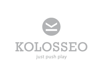 Kolosseo icon logo mark music musical event typography