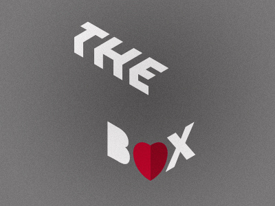 The Box 4 box heart logo design texture