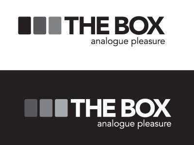 The Box 3 iconic logo photography. typography
