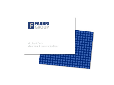 Fabbri Bv branding identity logo typography visit card