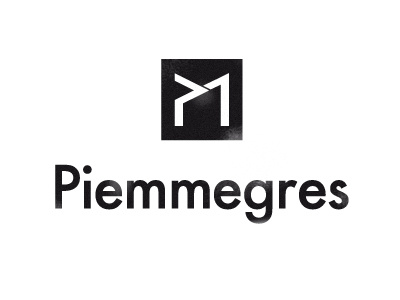 Piemmegres gres logo design mark monogram tile typography