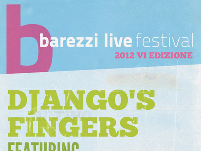 Stochelo Rosenberg poster barezzi live grunge music poster texture typography