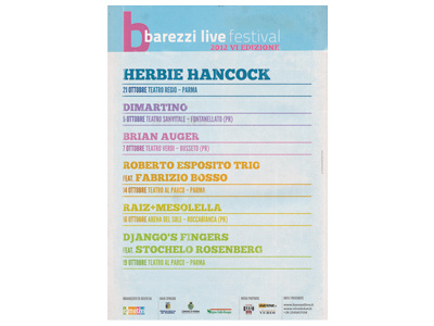 Barezzi Live 70x100 Ist barezzi live grunge music poster texture typography