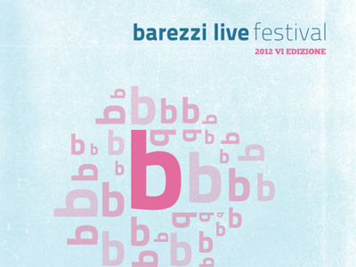 Cover Bl barezzi live festival brochure cover live music typography