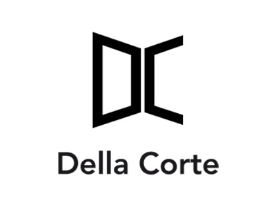Della Corte Serramenti Logo doors joinery logo mark symbol typography windows