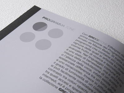 greigetone close-up B blackwhite catalogue editorial design helvetica typography