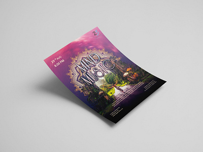 eye catching flyer design/mind music flyer/meditation design eye catching flyer flyer design meditation mind blowing modern photoshop