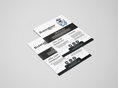 black and white flyer design