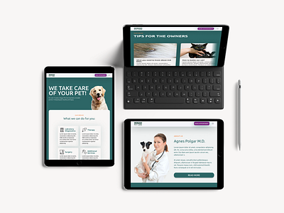 Veterinary website design figma mockup photoshop ui uiux vet veterinary webdesign