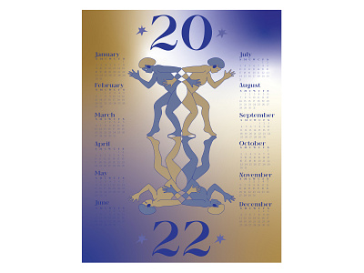 2022 Calendar Design design graphic design illustration vector