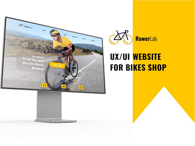 UX/UI Website Bikes Shop bikes branding design figma graphic design illustration landing landing page logo minimalism tilda ui user experience user interface ux uxui web website yellow black