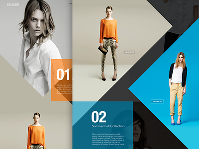 Baldwin Site design fashion ui vanveo web website