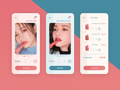 Day 02 | Checkout application beauty cart checkout dailyui design ecommerce girl lipstick mobile