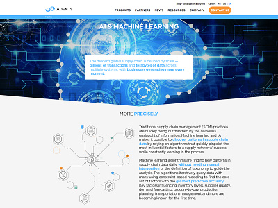Adents - AI & Machine Learning ui design website