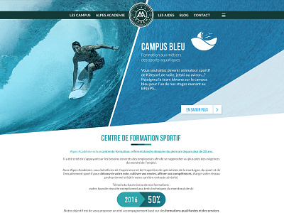 Alpes Academy ui design website