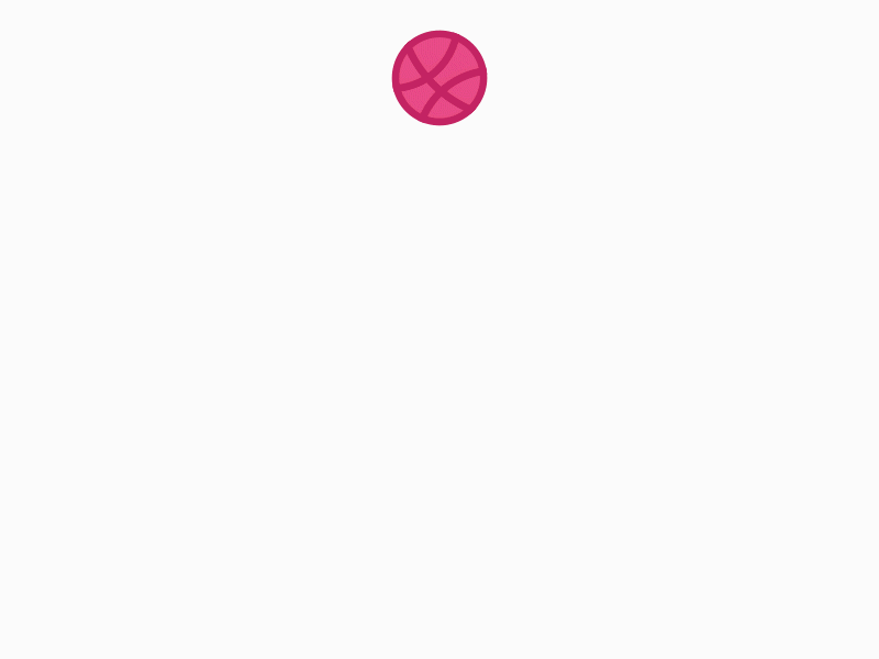 Hello Dribbble after effects animation ball bouncing debut dribbble first shot thank you
