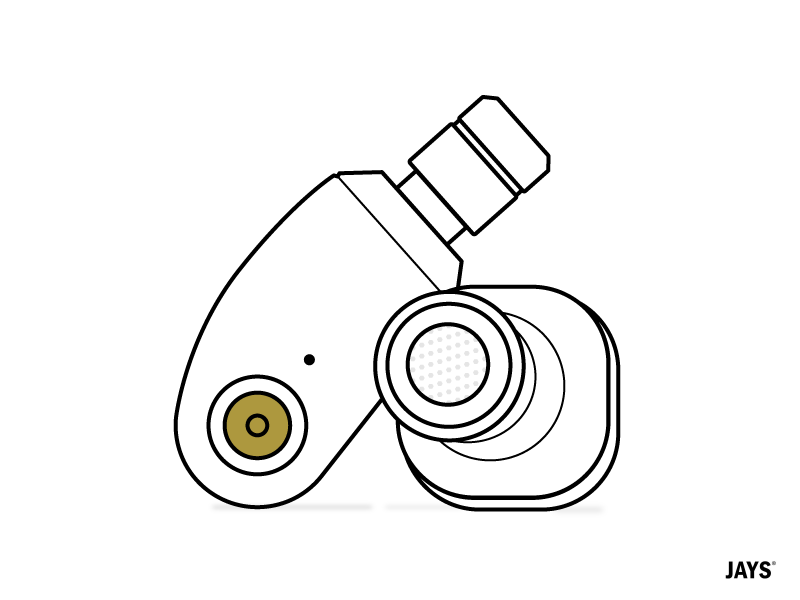 qJays Icon minimal line icon line design illustration illustrator icon design icon audiophile earphone jays qjays