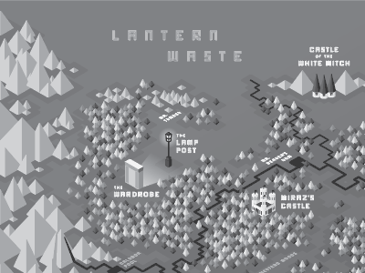 Lantern Waste illustrator map narnia