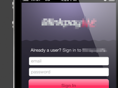 Sign In iphone login