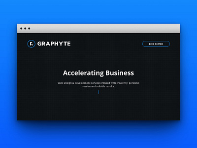 Graphyte Site Launch branding design landing page logo ui uidesign