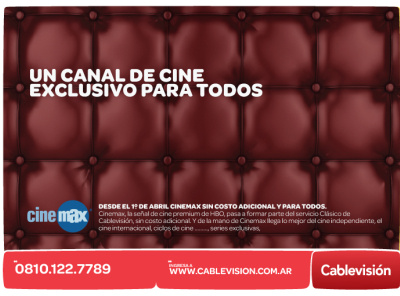 CV Cinemax _ Cine Exclusivo cinemax