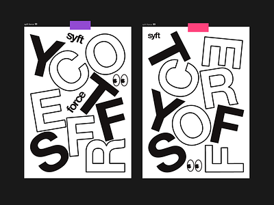 Syft poster print syft type typography