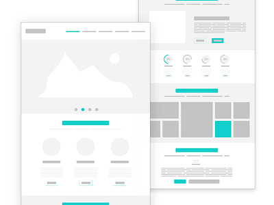 Wireframe | One Page Website | Low Fidelity Wireframe ui uiux ux wireframe