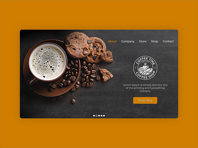 Web Banner | Coffee Shop | UI Design ui