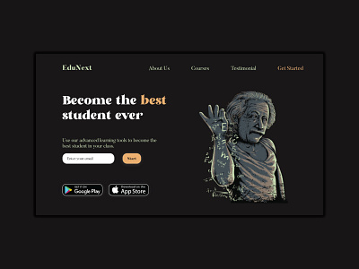 Student Landing Page | Learning Page | Landing Page design graphic design ui web design