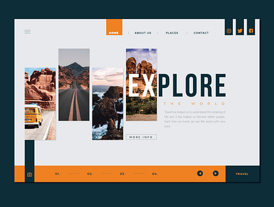 Landing Page | Web Design | Travelling ui uiux