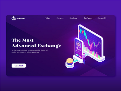Cryptocurrency Exchange | Web Banner design graphic design landing page ui uiux vector web web banner web design