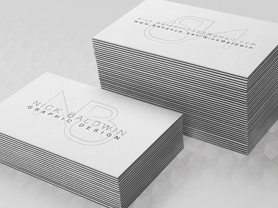 Personal Branding - Business Cards baldwin branding business cards clean design designer graphic mockup nick personal