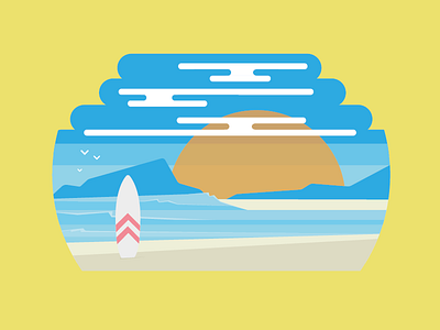 Summer Beach - Illustration