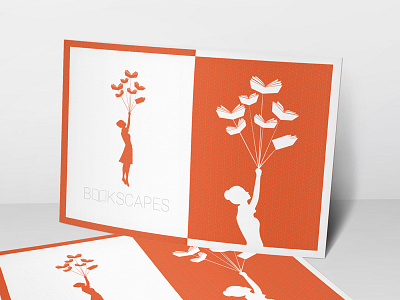 Bookscapes - Logo Mockup book branding colour design escape graphics logo mockup print publishing typography